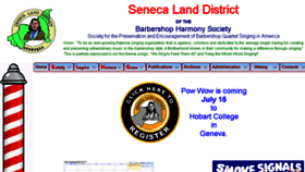 What Senecaland.org website looked like in 2017 (6 years ago)