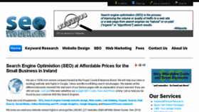 What Seowebsite.ie website looked like in 2017 (6 years ago)
