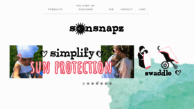 What Sunsnapz.com website looked like in 2017 (6 years ago)