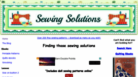 What Sewing-solutions.com website looked like in 2017 (6 years ago)