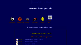 What Streamfoot.info website looked like in 2017 (6 years ago)