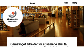 What Sametinget.no website looked like in 2017 (7 years ago)