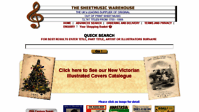 What Sheetmusicwarehouse.co.uk website looked like in 2017 (6 years ago)