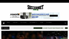 What Soccernet.com.ng website looked like in 2017 (8 years ago)