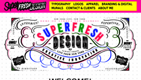 What Superfreshdesign.com website looked like in 2017 (6 years ago)