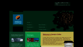 What Sandyscoffee.com website looked like in 2017 (6 years ago)