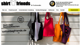 What Shirtfriends.com website looked like in 2017 (6 years ago)