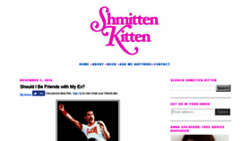 What Shmittenkitten.com website looked like in 2017 (6 years ago)