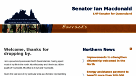 What Senatormacdonald.org website looked like in 2017 (6 years ago)
