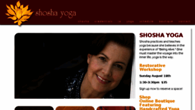 What Shoshayoga.com website looked like in 2017 (6 years ago)