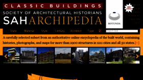 What Sah-archipedia.org website looked like in 2017 (6 years ago)