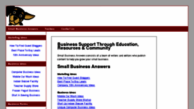 What Smallbusinessanswers.com website looked like in 2017 (6 years ago)