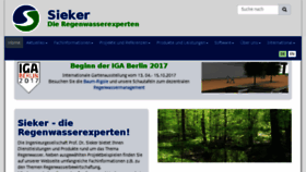 What Sieker.de website looked like in 2017 (6 years ago)