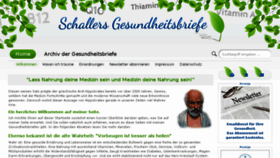 What Schallers-gesundheitsbriefe.de website looked like in 2017 (6 years ago)