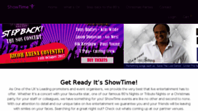 What Showtimelive.co.uk website looked like in 2017 (6 years ago)