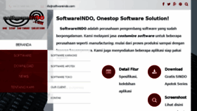 What Softwareindo.com website looked like in 2017 (6 years ago)