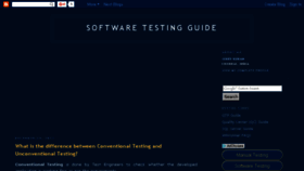 What Softwaretestingguide.blogspot.com website looked like in 2017 (6 years ago)