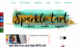 What Sparkletart.com website looked like in 2017 (6 years ago)