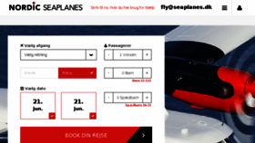 What Seaplanes.dk website looked like in 2017 (6 years ago)