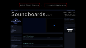 What Soundboards.com website looked like in 2017 (6 years ago)