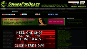 What Soundsforbeats.com website looked like in 2017 (6 years ago)