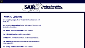 What Sair.org website looked like in 2017 (6 years ago)