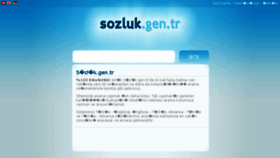 What Sozluk.gen.tr website looked like in 2017 (6 years ago)