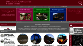 What Specialistaggregates.com website looked like in 2017 (6 years ago)