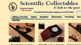 What Scientificcollectables.com website looked like in 2017 (6 years ago)
