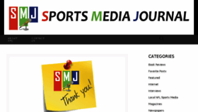 What Sportsmediajournal.com website looked like in 2017 (6 years ago)