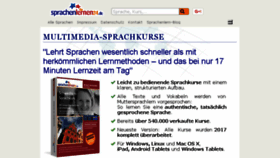 What Sprachenlernen24-kindersprachkurse.de website looked like in 2017 (6 years ago)