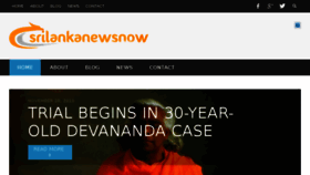 What Srilankanewsnow.com website looked like in 2017 (6 years ago)