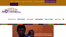 What Savethemothers.org website looked like in 2017 (6 years ago)
