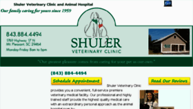 What Shulervetclinic.com website looked like in 2017 (6 years ago)