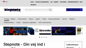 What Stepnote.dk website looked like in 2017 (8 years ago)