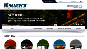 What Samtech.cl website looked like in 2017 (6 years ago)