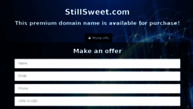 What Stillsweet.com website looked like in 2017 (6 years ago)