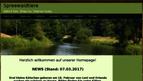 What Spreewaldtiere.de website looked like in 2017 (6 years ago)