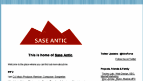 What Saseantic.com website looked like in 2017 (6 years ago)