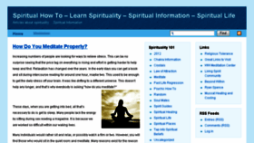 What Spiritualhowto.com website looked like in 2017 (6 years ago)