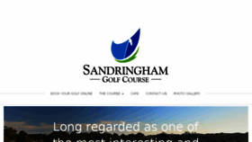 What Sandringham.golf website looked like in 2017 (6 years ago)