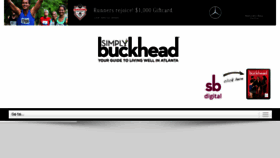 What Simplybuckhead.com website looked like in 2017 (6 years ago)