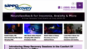 What Sleeprecoverycenters.com website looked like in 2017 (6 years ago)