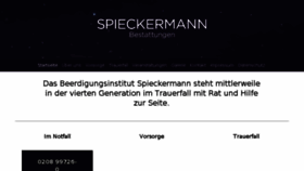 What Spieckermann-bestattungen.de website looked like in 2017 (6 years ago)