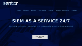 What Sentor.se website looked like in 2017 (9 years ago)