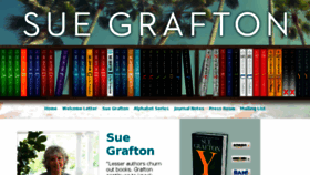 What Suegrafton.com website looked like in 2017 (6 years ago)