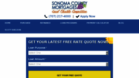 What Sonomacountymortgages.com website looked like in 2017 (6 years ago)