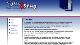 What Silkandslug.com website looked like in 2017 (6 years ago)
