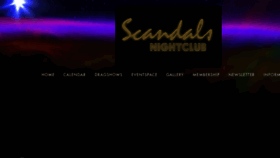 What Scandalsnightclub.com website looked like in 2017 (6 years ago)