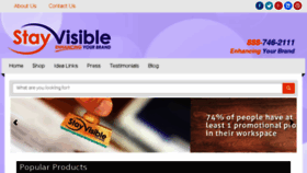 What Stayvisible.com website looked like in 2017 (6 years ago)
